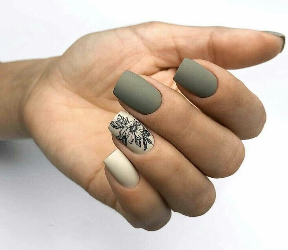 Флористические мотивы дизайна ногтей