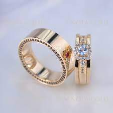 Золотые обручальные кольца с драгоценными камнями: роскошь и изысканность